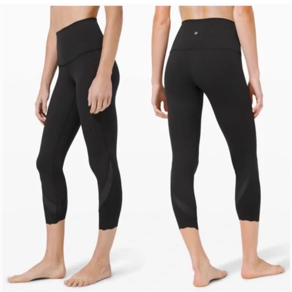 Lululemon Luxtreme Scalloped and Mesh Hem 23” Leggings Limited Edition